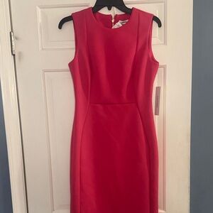 Calvin Klein Bold pink Sleeveless Midi Dress